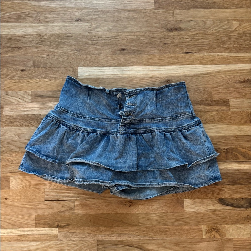 SHEIN Blue Denim Skirt